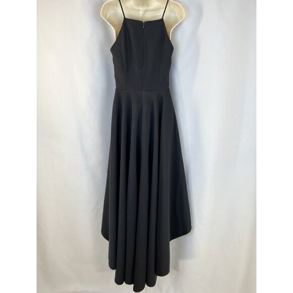 Nha Khanh Black Soft Pink Hi-Lo Formal Gown $890 - Picture 10 of 16